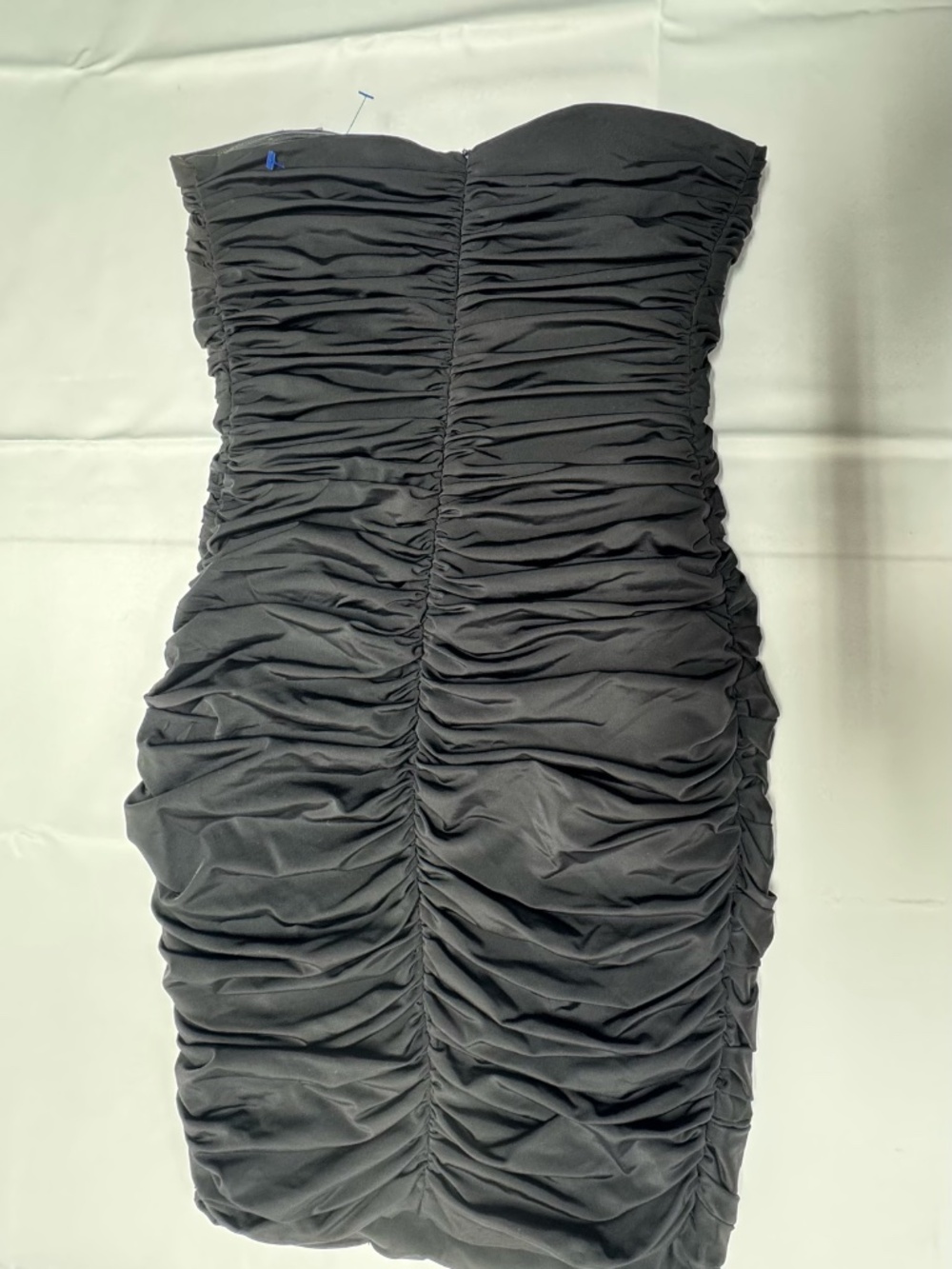 Olga & Maya Black Strapless Ruched Mini Dress - Size S - NEW Without Tags. - Picture 4 of 14